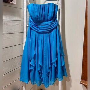 David's Bridal Teal Homecoming/Prom/Formal Dress